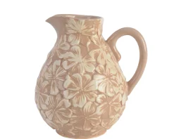 Kruik aardewerk 22cm roze