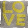 Kussen "Love" geel