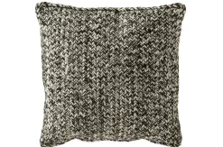 Kussen miami outdoor polyester zwart/wit