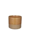 Lago pot rond bruin - h10xd11cm