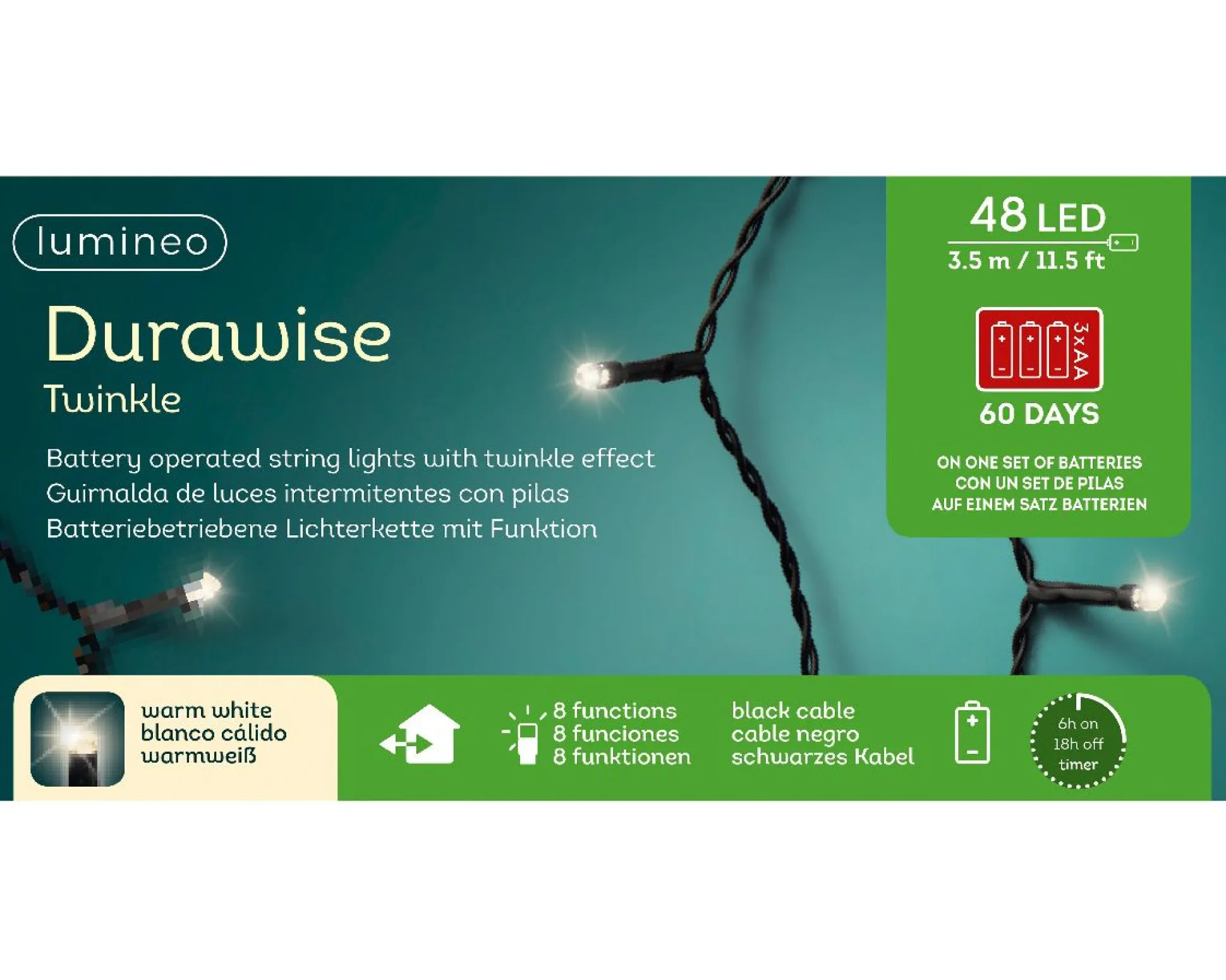 Led durawise basic lights batterij