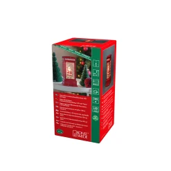 Led kerstlantaarn telefooncel met kerstman