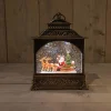 Led lantaarn kerstman glitterwater
