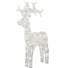 Led rendier zacht acryl reindeer flashing effect 89cm transparant/warm wit