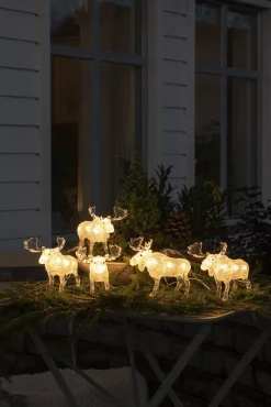 Lichtsnoer 5 acryl elanden 5m 40led warmwit voor buiten