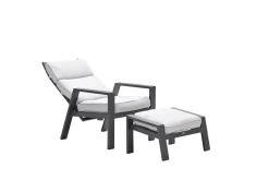 Max verstelbare relaxfauteuil met voetenbank