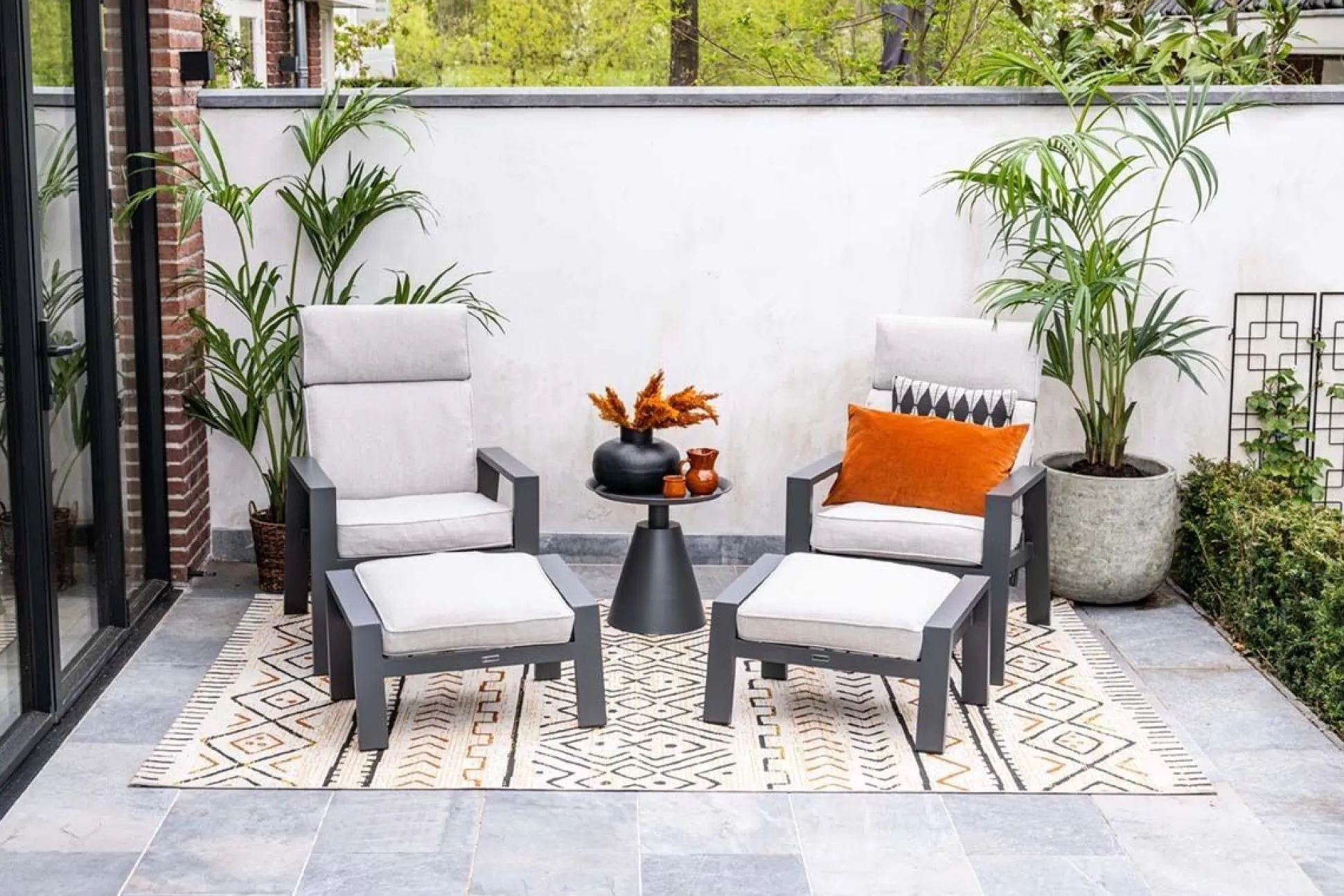 Max verstelbare relaxfauteuil met voetenbank