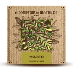 Mojito stijl donkere chocoladetablet