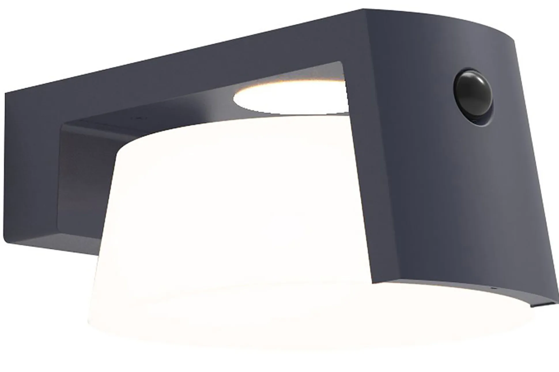 Moon wandlamp donkergrijs led 7.4ww