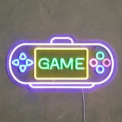 Neon light game ip20 adapter included en timer - l42xb1,5xh21,5cm