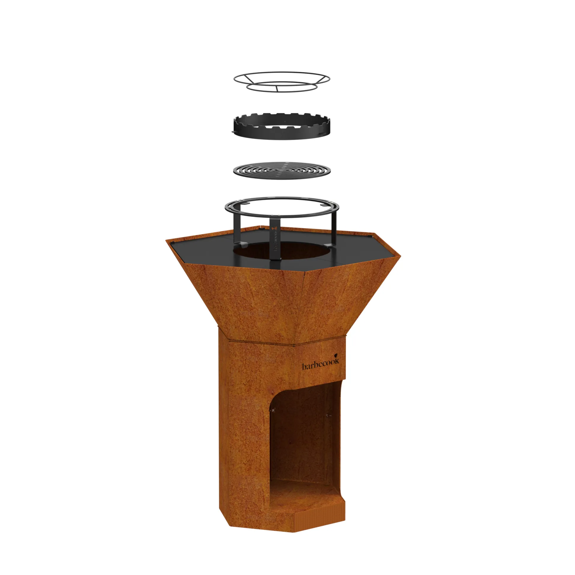 Nestor Original corten staal met essentials (3 accessoires)