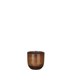 Nora pot rond oker glaze - h11xd12cm