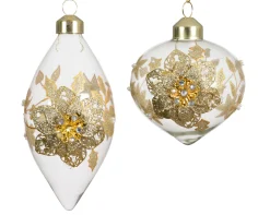 Olijf glas bloem decoratie