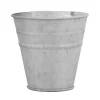 Oud zink bloempot 12 cm
