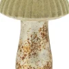 Paddenstoel in glas beige 9cm