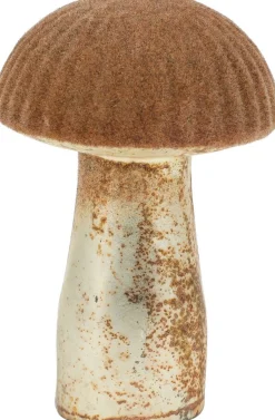 Paddenstoel in glas roest 9cm