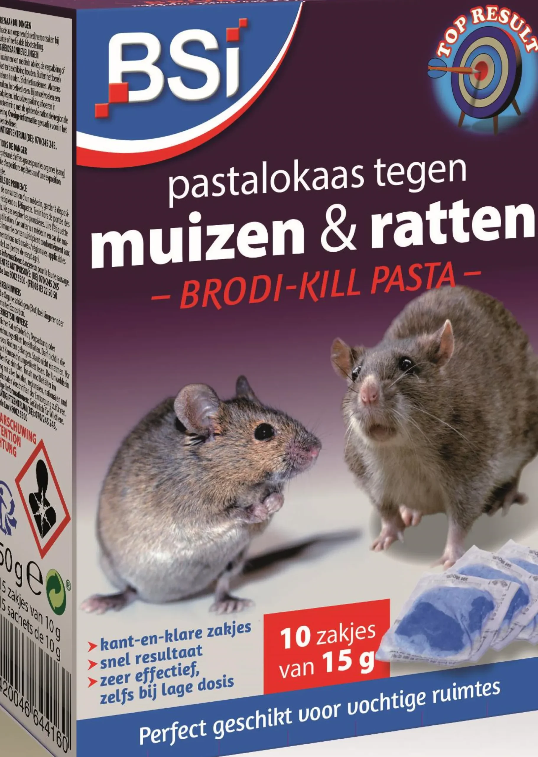 Pastalokaas tegen ratten en muizen Brodi-Kill