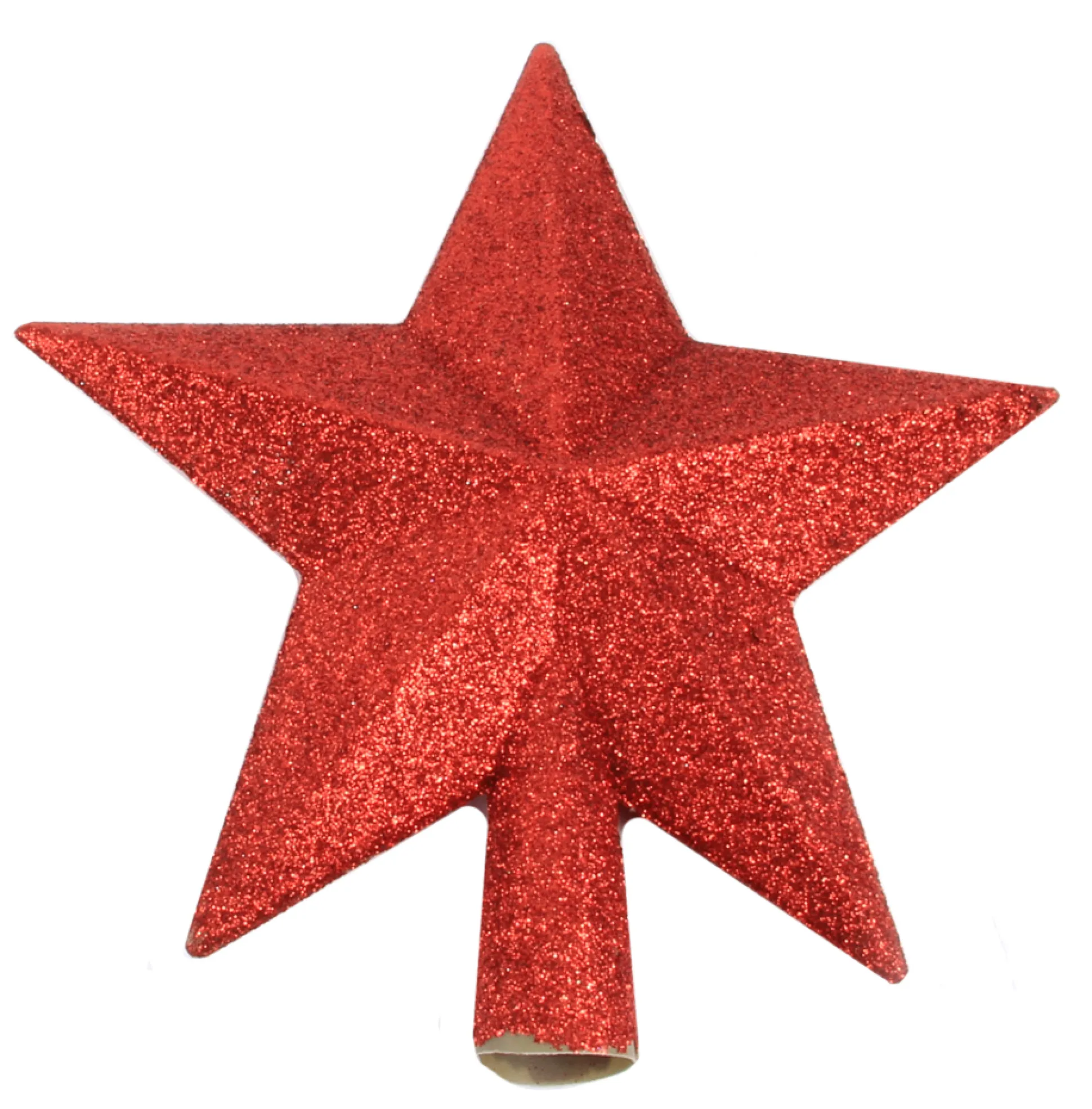 Piek ster glitter kerstrood