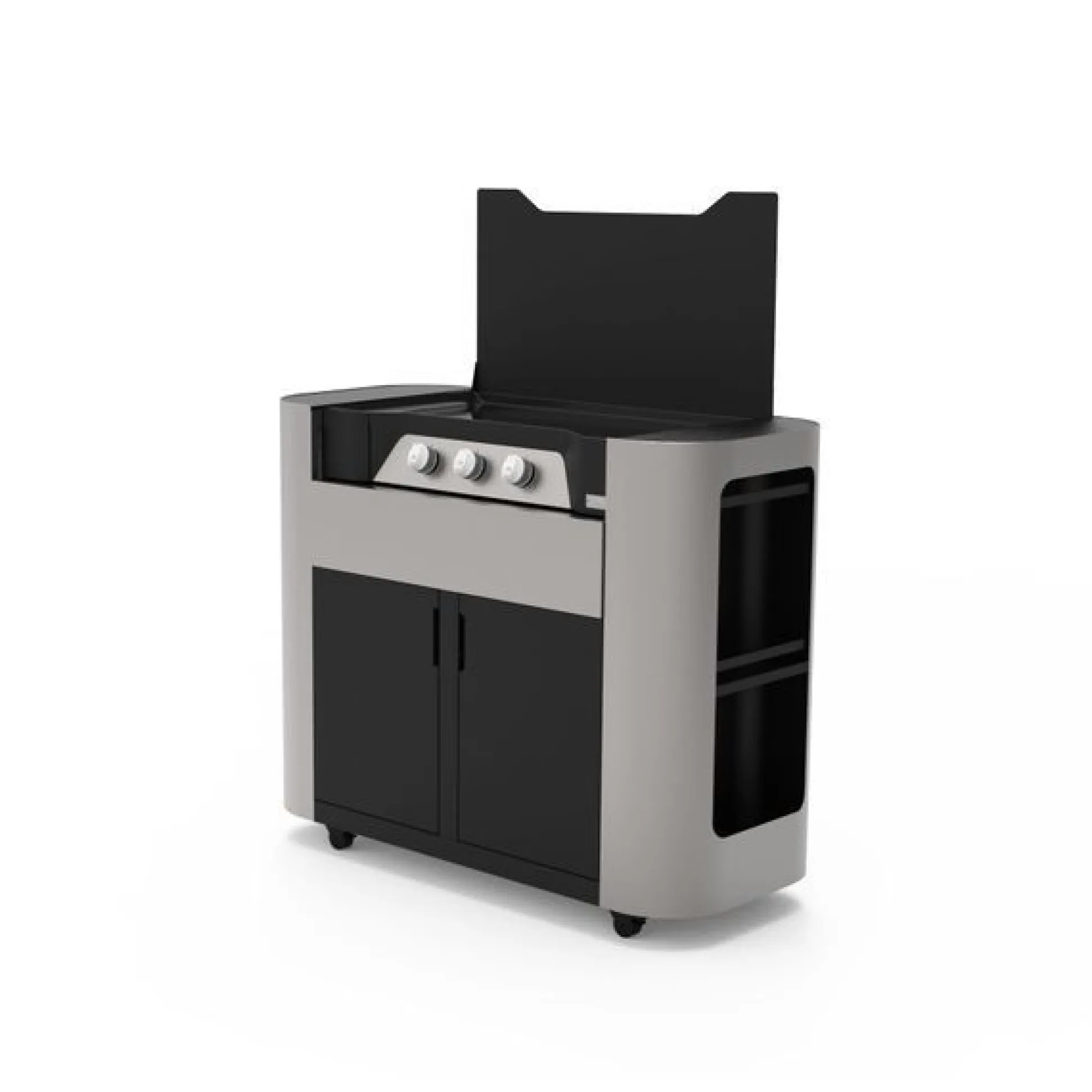 Plancha Exclusive gas 375 Duo Edition met meubel en deksel