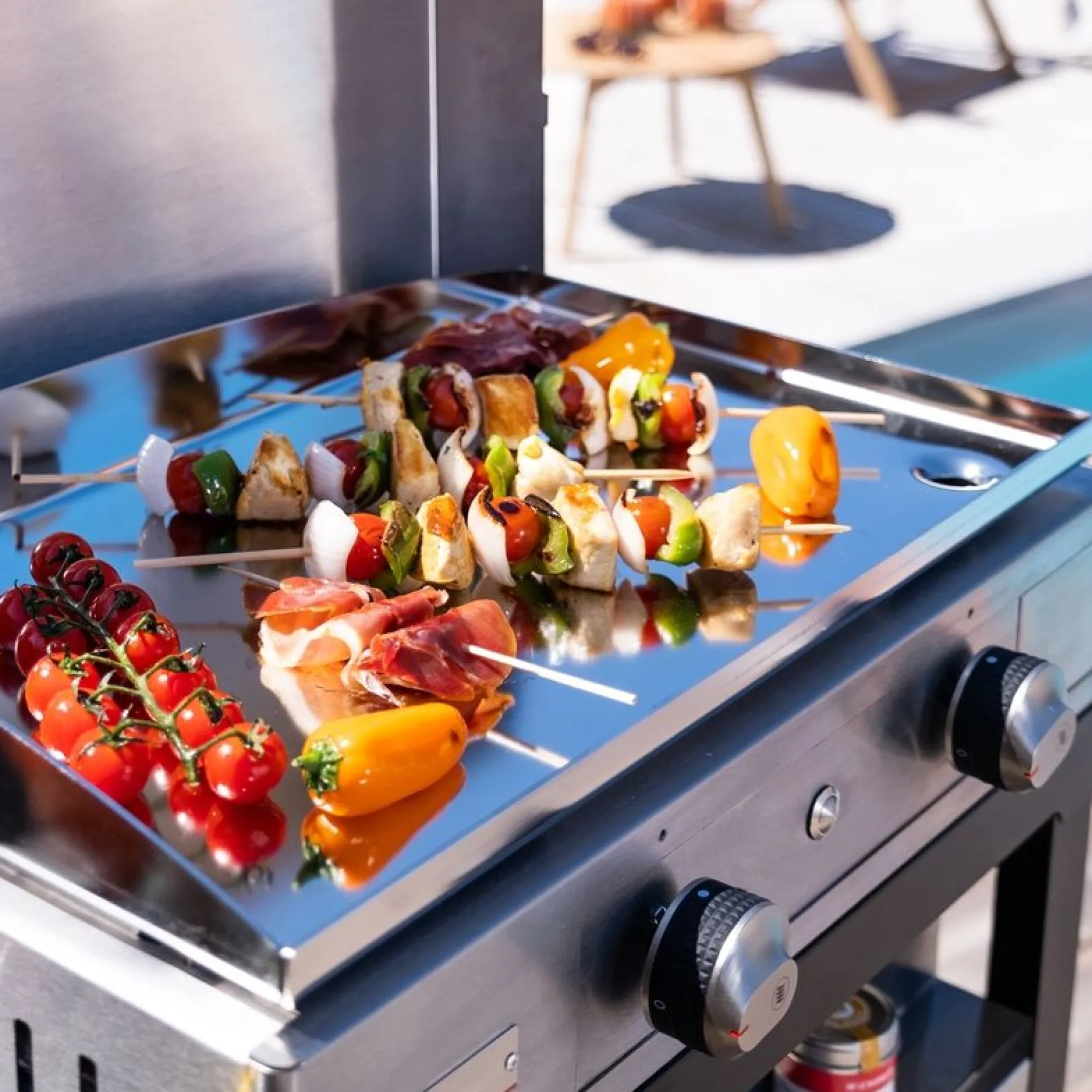 Plancha gas roestvrij staal gas 260