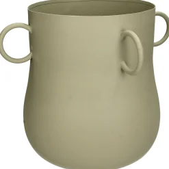 Planter ijzer ivoor 32x32x26.5cm