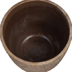 Planter paardebloem beton goud 25x25x25cm