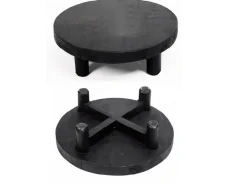 Plateau 4poots teak zwart