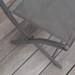 Plooistoel Modulo grijs antraciet