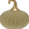 Pompoen in glas beige 10cm