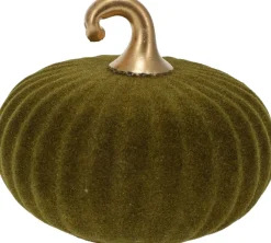 Pompoen in glas groen 12cm