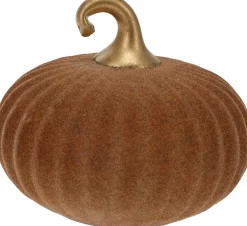 Pompoen in glas roest 12cm