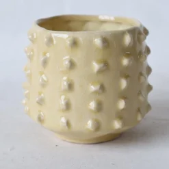 Pot dots geel glazed
