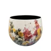 Pot floral white d21 h17