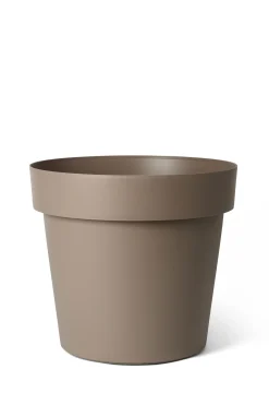 Pot rond happy met wielen 60h 51 taupe