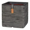 Pot vierkant rib 50x50 antrac