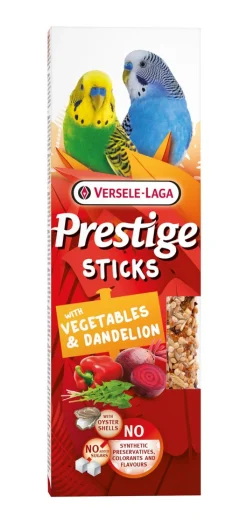 Prestige sticks kleine parkieten met groenten & paardenbloem - 2 stuks 60g