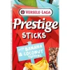 Prestige sticks papegaaien met banaan & kokos-topping - 2 stuks 140g