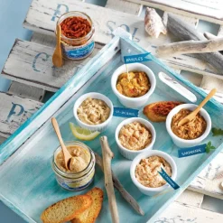 Rillettes van zeebaars citroen en timut peper