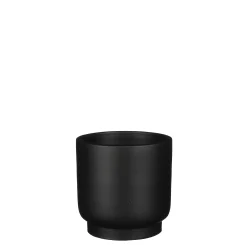 Riva pot rond zwart - h14xd15cm