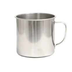 Ronde roestvrijstalen mok