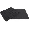 Rubberen tegel zwart 100x100x2,5cm