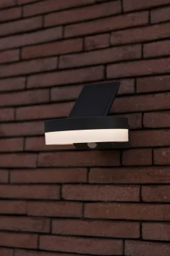 Runda solar wandlamp