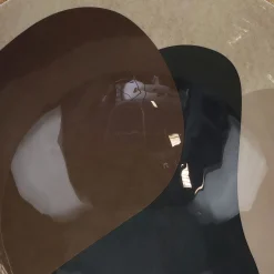 Schaal organische hout beigebeige 30x30x12cm