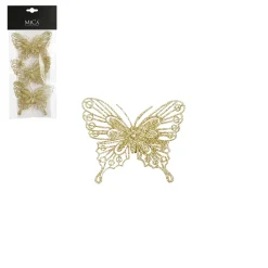 Set van 3 clips vlinder