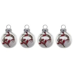Set van 4 kerstballen