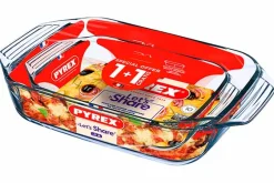 Set van 2 ovenschaals 1,4l + 3l