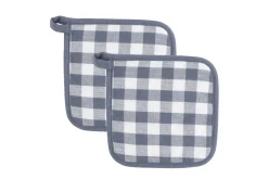 Set van 2 pannenlap gingham