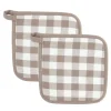 Set van 2 pannenlap gingham