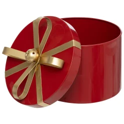 Set van 3 ronde metalen dozen