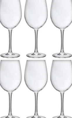 Set van 6 wijnglazen 48cl